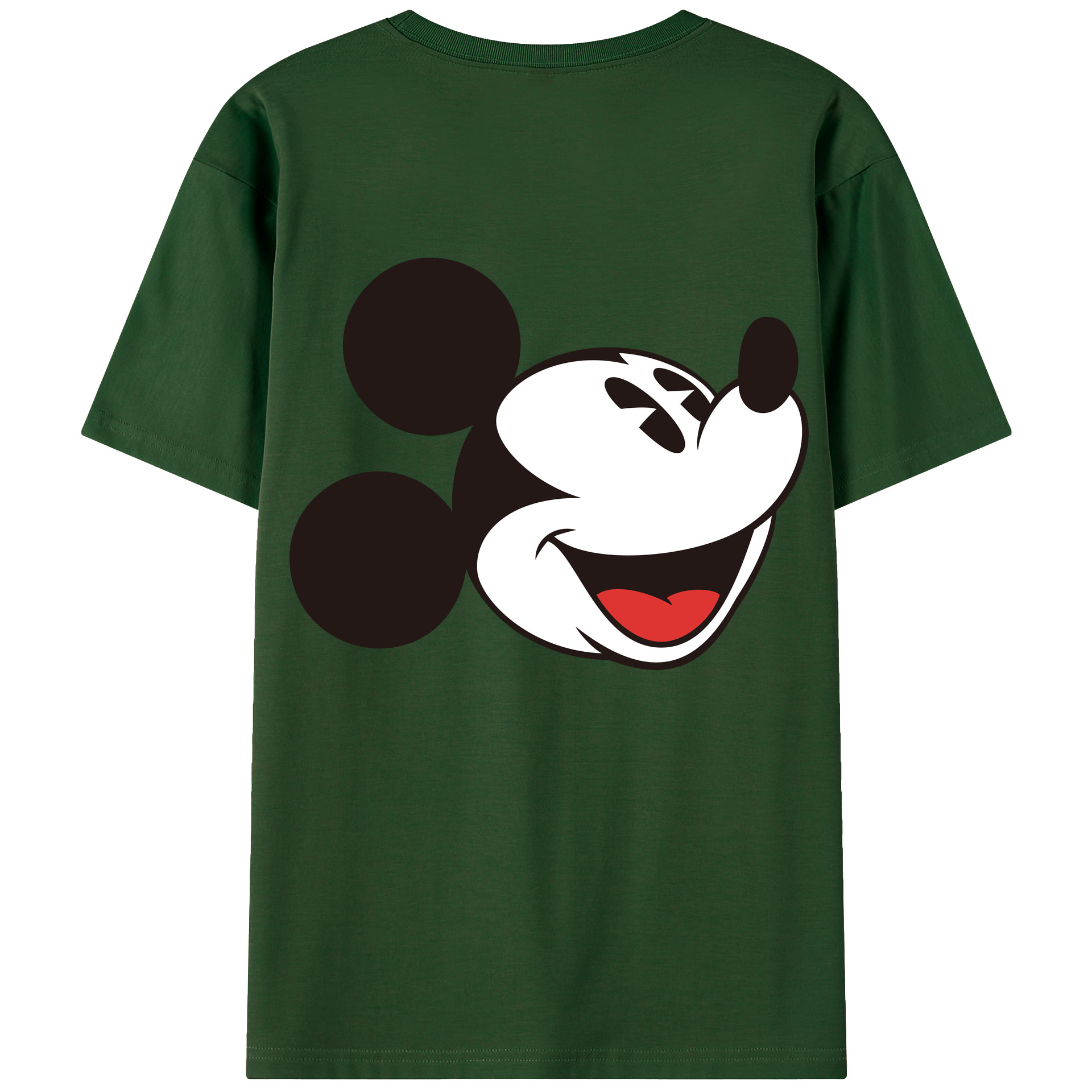 （画像用） ミッキーマウス Mickey Mouse 綿100％半袖Tシャツ（背面プリント）